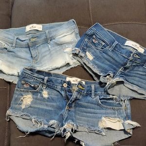 3 pairs of Hollister shorts sz 26